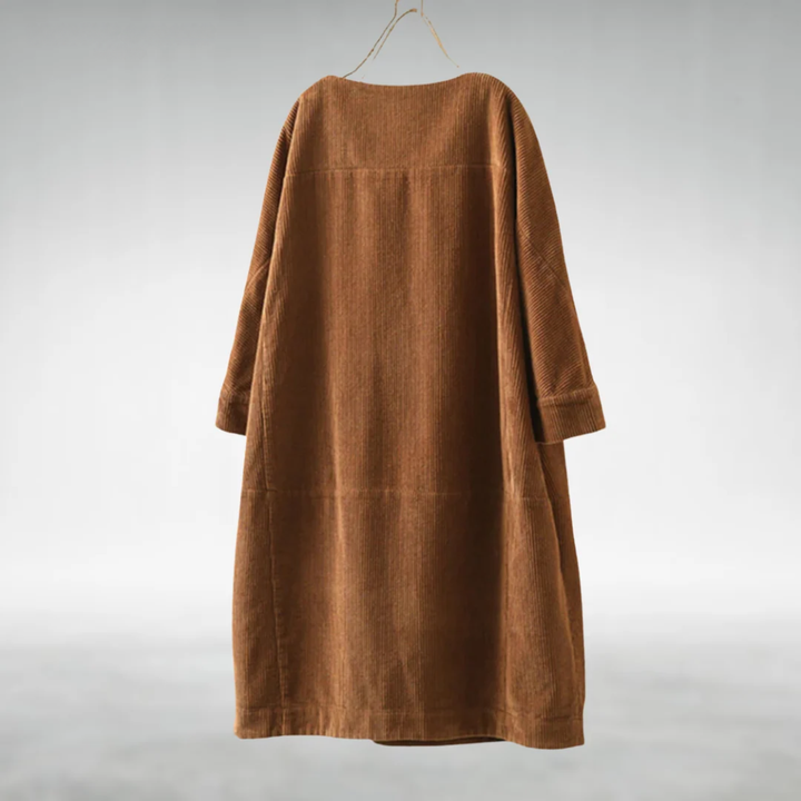 Amy | Relaxed Corduroy Midi Dress