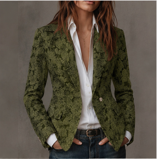 Helene | Fitted Jacquard Blazer