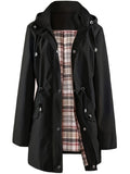 Christine Tartan-Lined Rain Parka