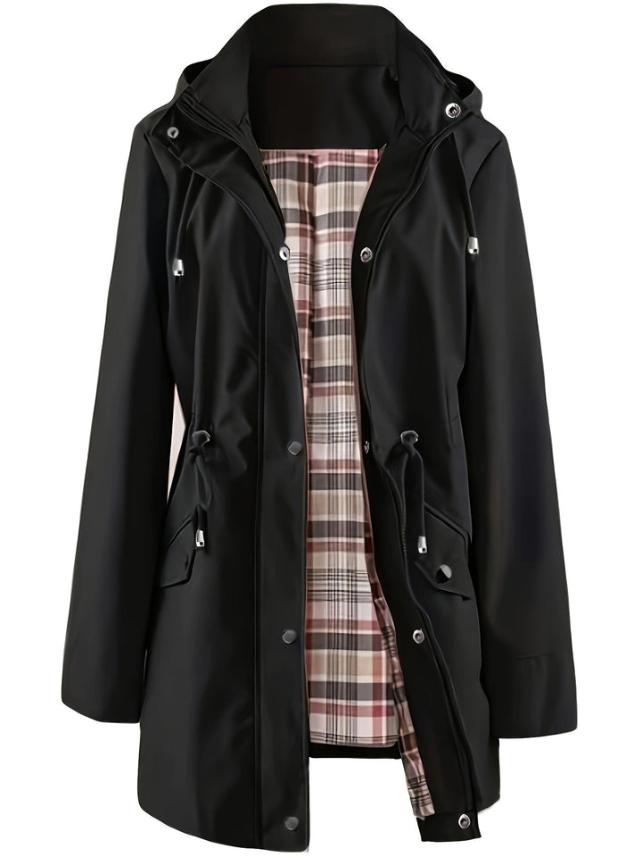 Christine Tartan-Lined Rain Parka