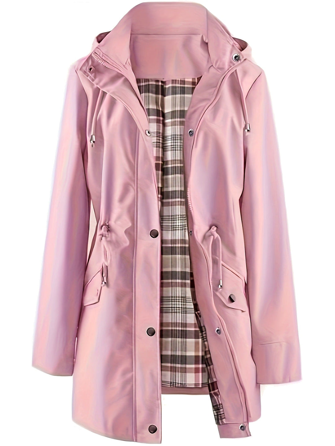 Christine Tartan-Lined Rain Parka