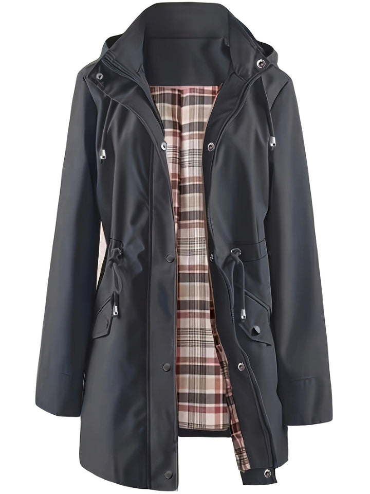 Christine Tartan-Lined Rain Parka