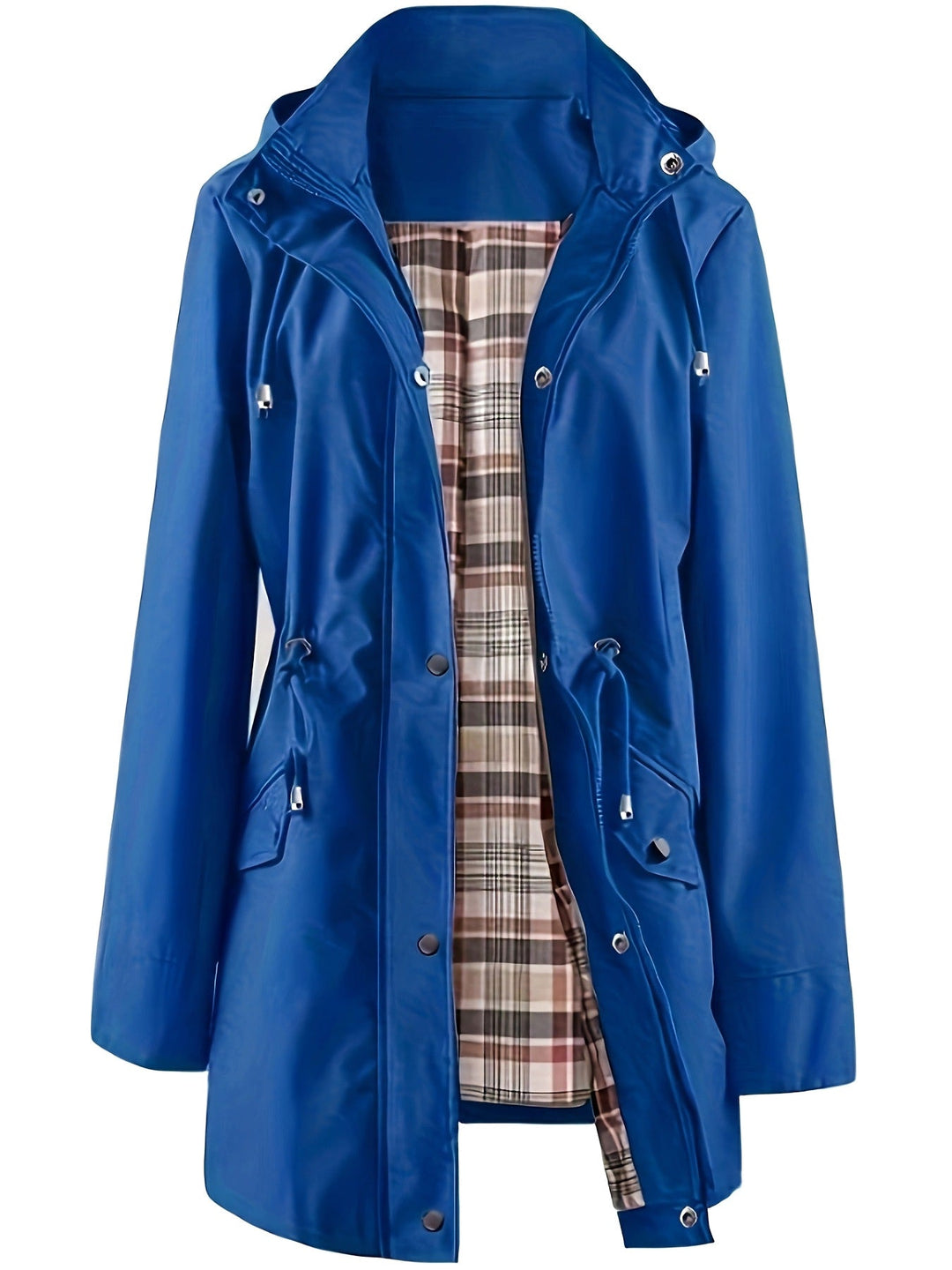 Christine Tartan-Lined Rain Parka