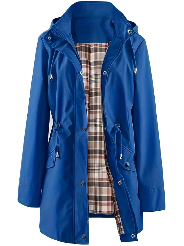 Christine Tartan-Lined Rain Parka