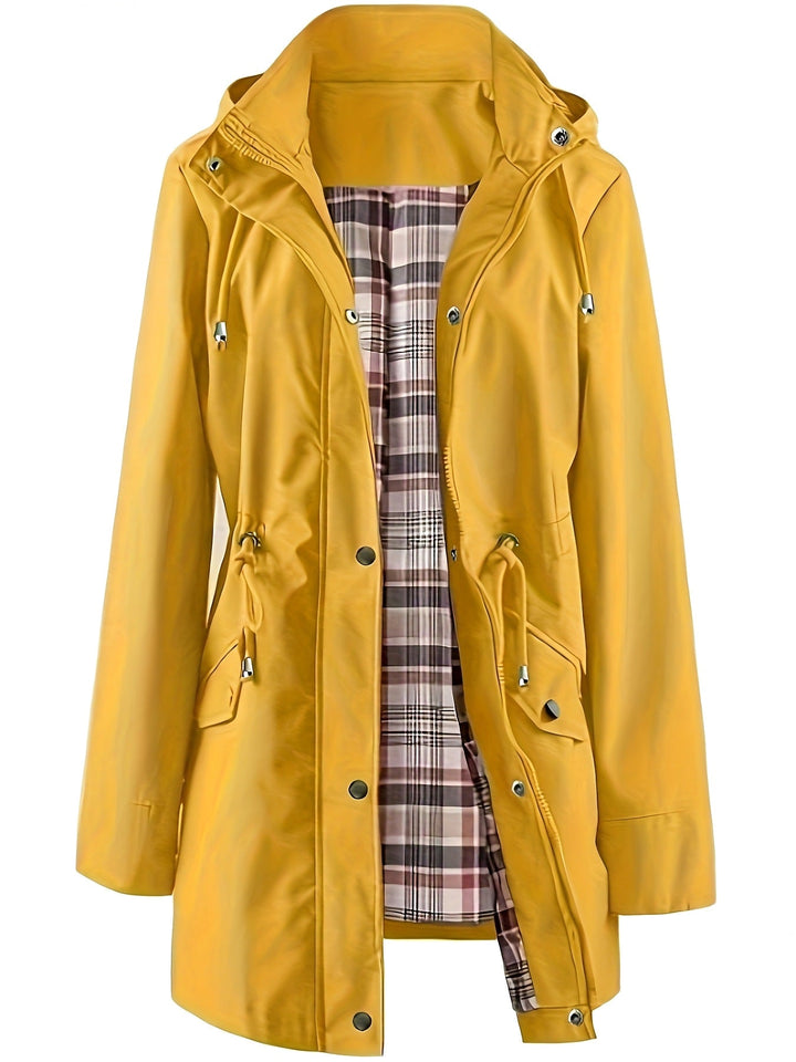 Christine Tartan-Lined Rain Parka