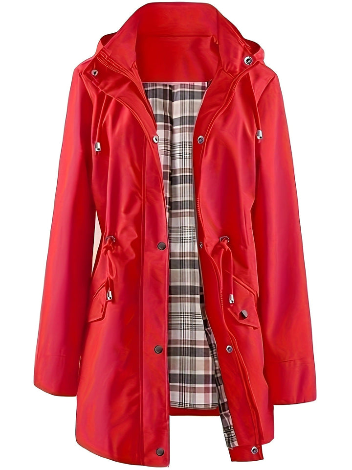 Christine Tartan-Lined Rain Parka