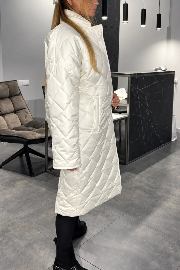 Kendall | Quilted Leopard-Lined Coat