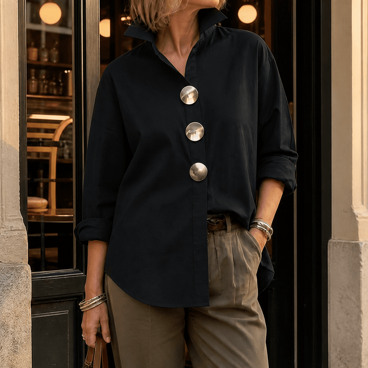 Sarah | Statement Button Blouse