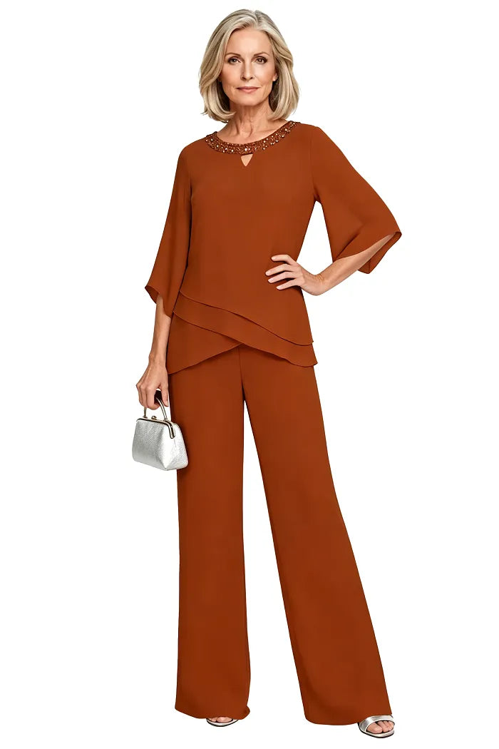 Nancy | Sophisticated Loose-Fit Formal Pant Set