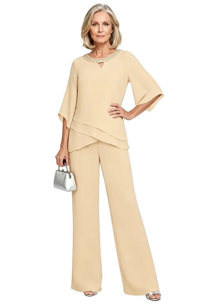 Nancy | Sophisticated Loose-Fit Formal Pant Set