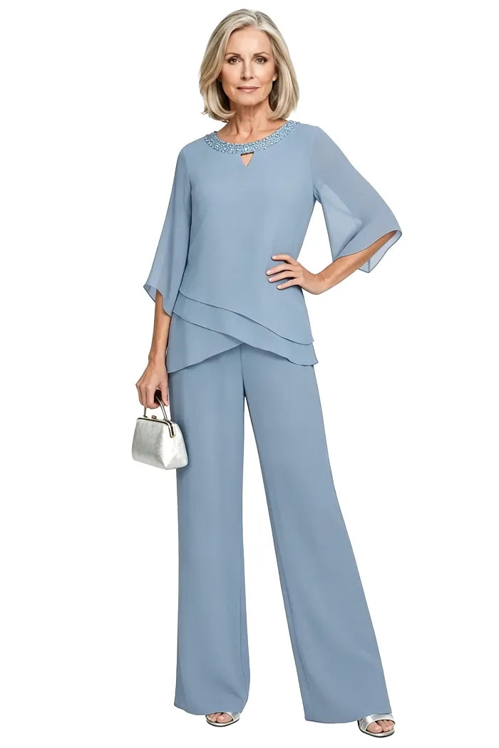 Nancy | Sophisticated Loose-Fit Formal Pant Set