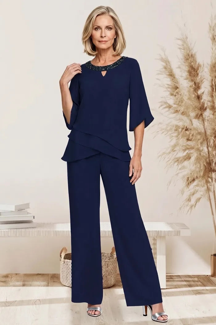 Nancy | Sophisticated Loose-Fit Formal Pant Set