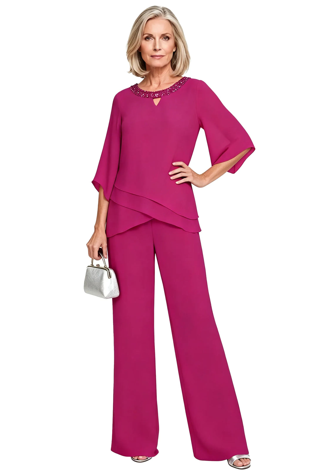 Nancy | Sophisticated Loose-Fit Formal Pant Set