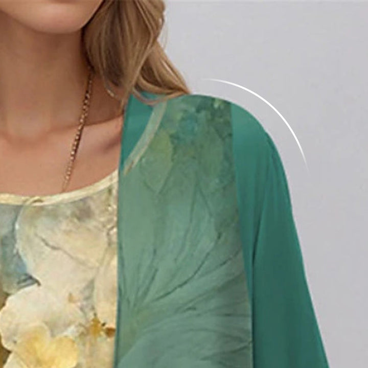 Becky | Layered Open Front Midi Dress